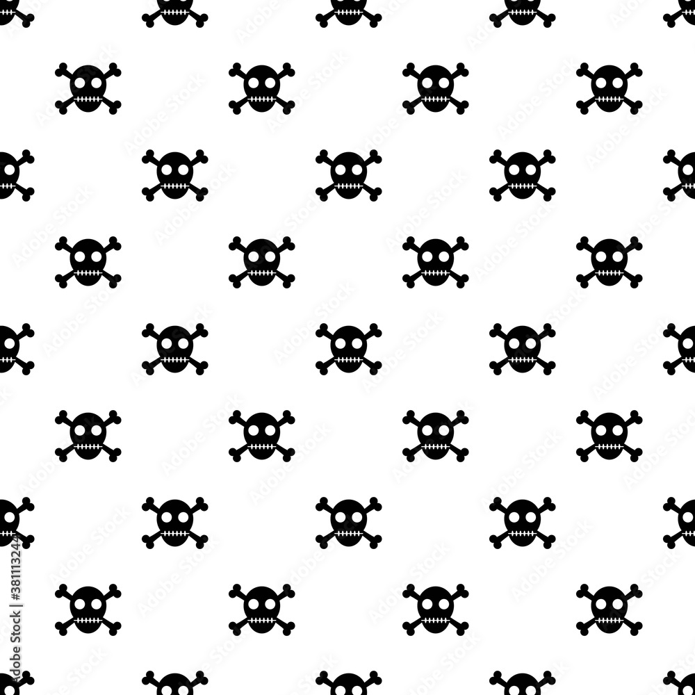 skull crossbones simple seamless pattern skull crossbones simple seamless pattern