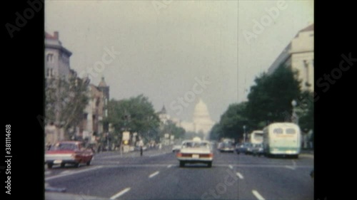 US / Texas - 1963: Capitol Building. Amateur film clip from the 1960's. 