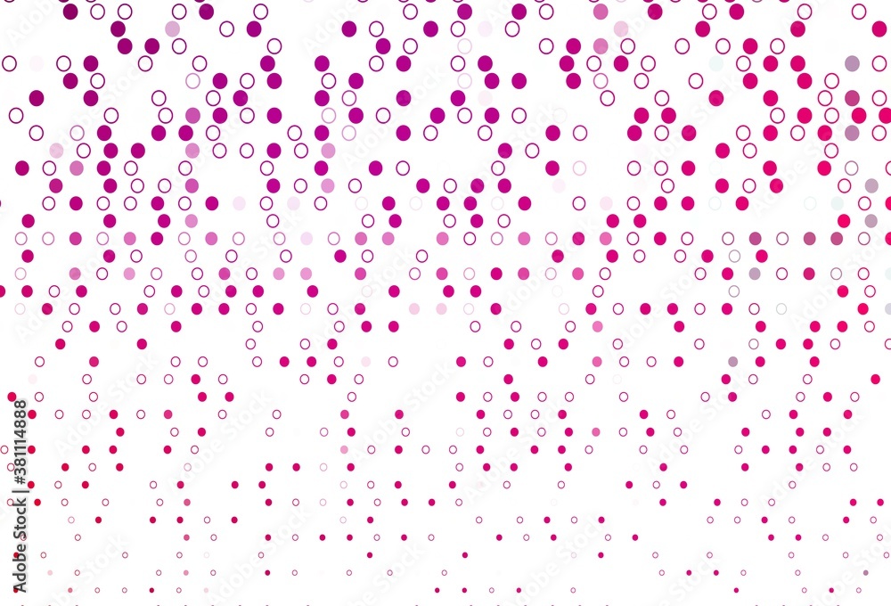 Light Purple, Pink vector texture with disks. Light Purple, Pink vector texture with disks.