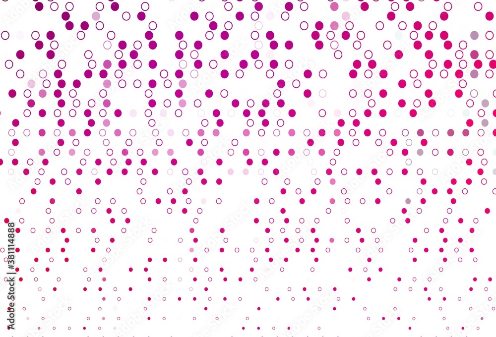 Light Purple, Pink vector texture with disks.