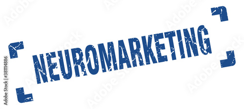 neuromarketing stamp. square grunge sign isolated on white background