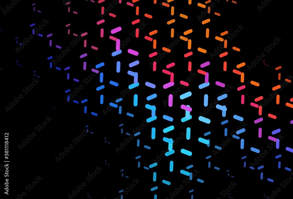Dark Blue, Red vector template with repeated sticks. Dark Blue, Red vector template with repeated sticks.