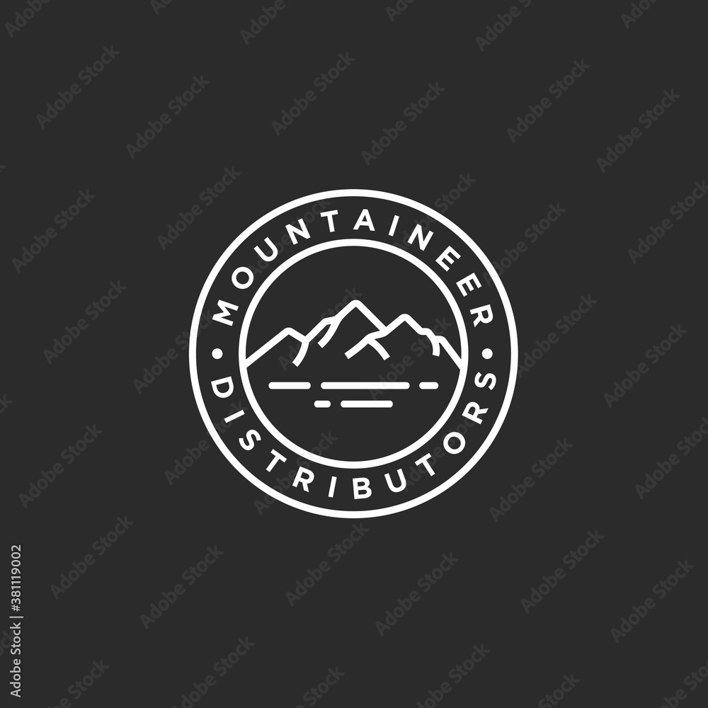 rock climbing logo. mountain icon rock climbing logo. mountain icon