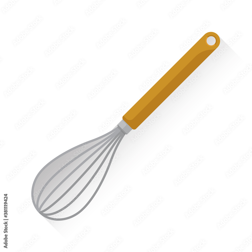 Kitchen whisk egg beater isolated on white background vector illustration Kitchen whisk egg beater isolated on white background vector illustration