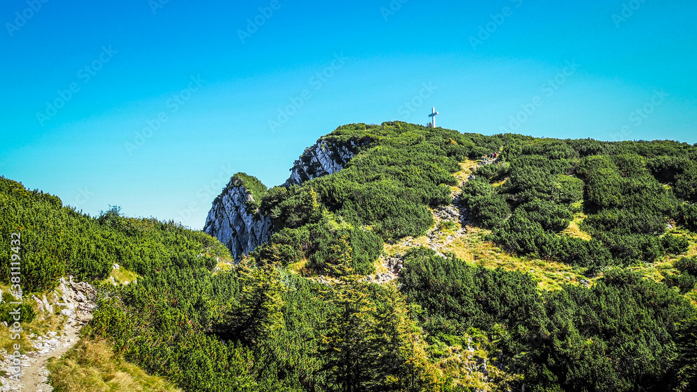 Obraz premium Salzkammergut is an Austrian region of lakes and Alpine ranges near Salzburg.