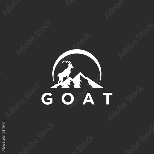 abstract goat logo. goat icon