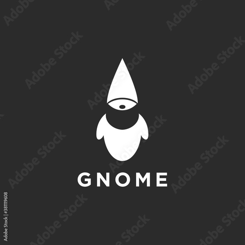abstract gnome logo. gnome icon