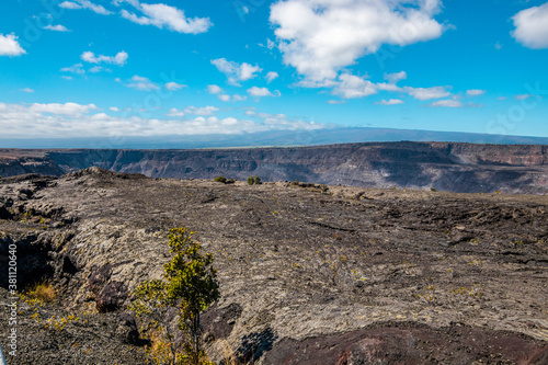 Volcanic landscape. Amazing scenery. Hawaii.