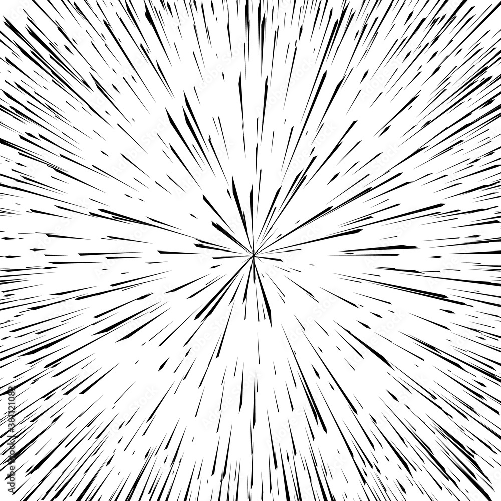 Naklejka premium Speed line fast motion background, comic illustration with lines