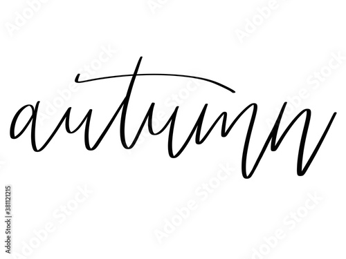 autumn handlettering