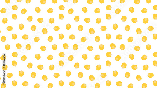 Corn kernels pattern wallpaper. Corn kernels on white background.