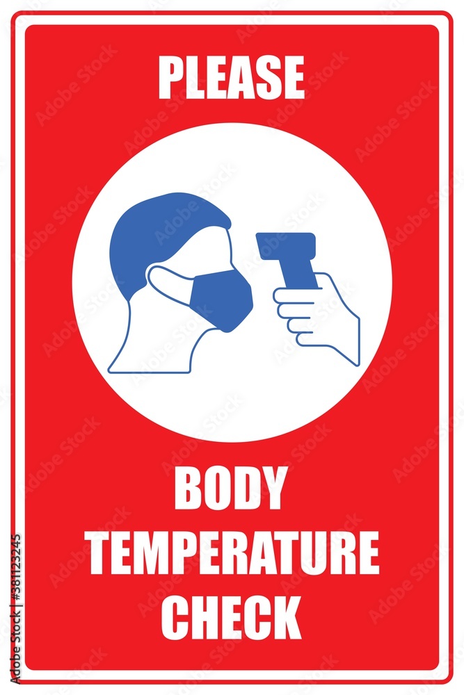 Fever check sticker 2 Fever check sticker 2