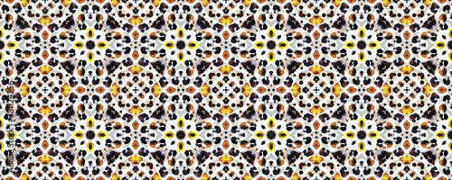 Print Skin Animal. Watercolor Jungle Ornament. 