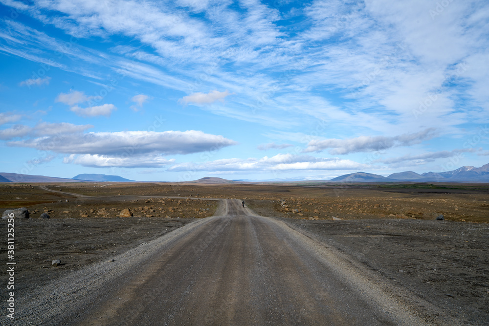 Highland road, route 35, roads of iceland, vulcanic scenery, beautiful landscape, summer 2020 Highland road, route 35, roads of iceland, vulcanic scenery, beautiful landscape, summer 2020