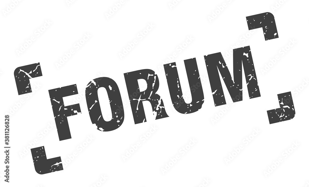 forum stamp. square grunge sign isolated on white background forum stamp. square grunge sign isolated on white background