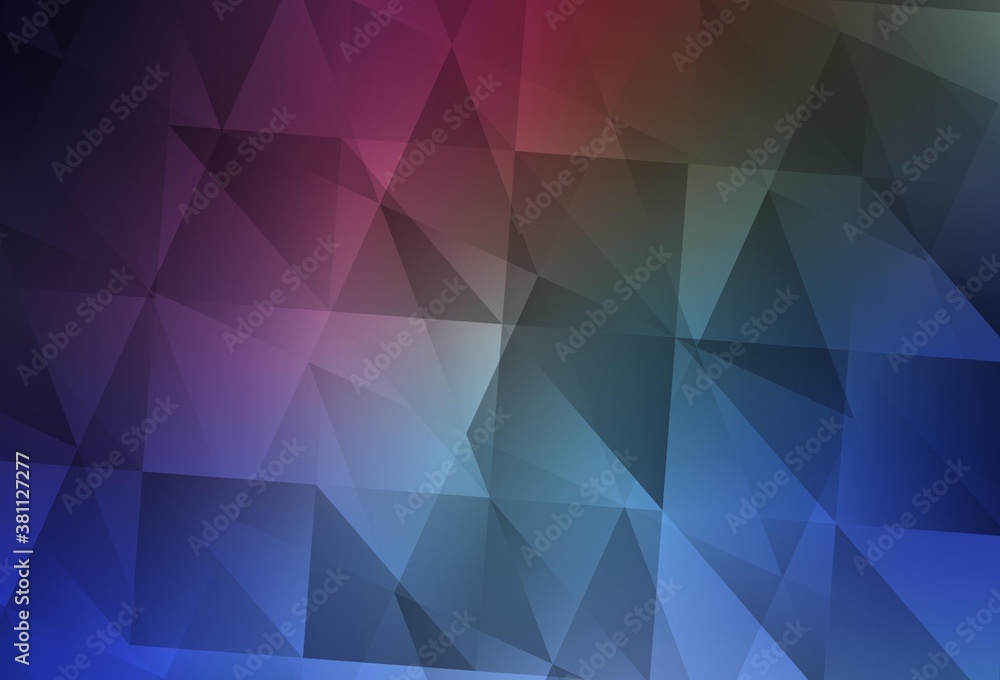 Dark Pink, Blue vector polygon abstract layout. Dark Pink, Blue vector polygon abstract layout.