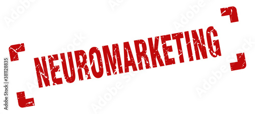 neuromarketing stamp. square grunge sign isolated on white background