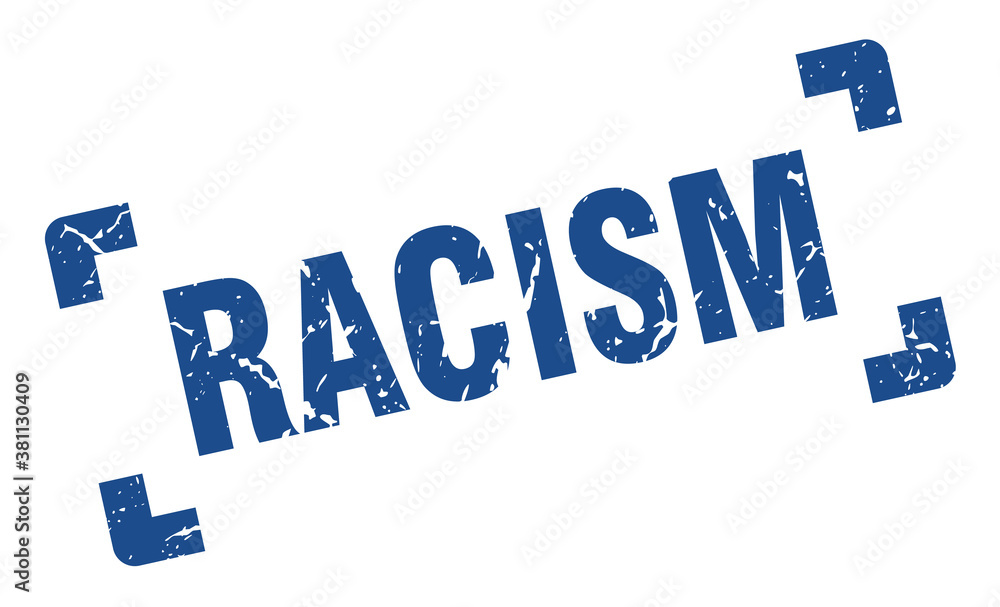 racism stamp. square grunge sign isolated on white background racism stamp. square grunge sign isolated on white background