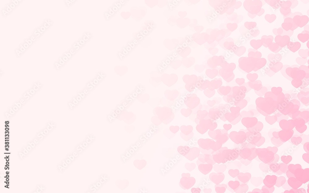 Valentine day pink hearts on pink rose background. Valentine day pink hearts on pink rose background.
