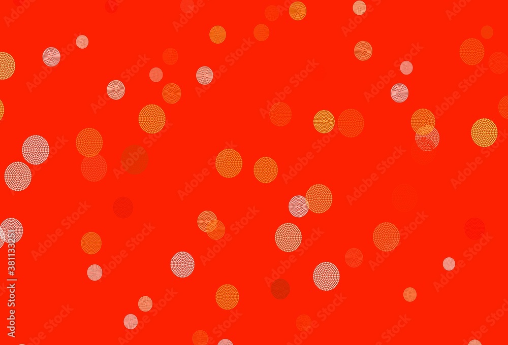 Light Orange vector background with beautiful snowflakes. Light Orange vector background with beautiful snowflakes.