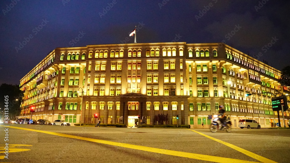 Naklejka premium Old Police HQ in Singapore