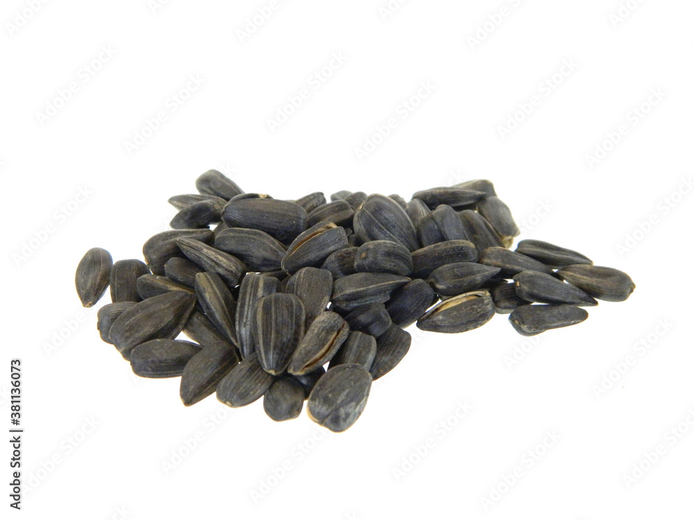 black seeds isolated on white background black seeds isolated on white background