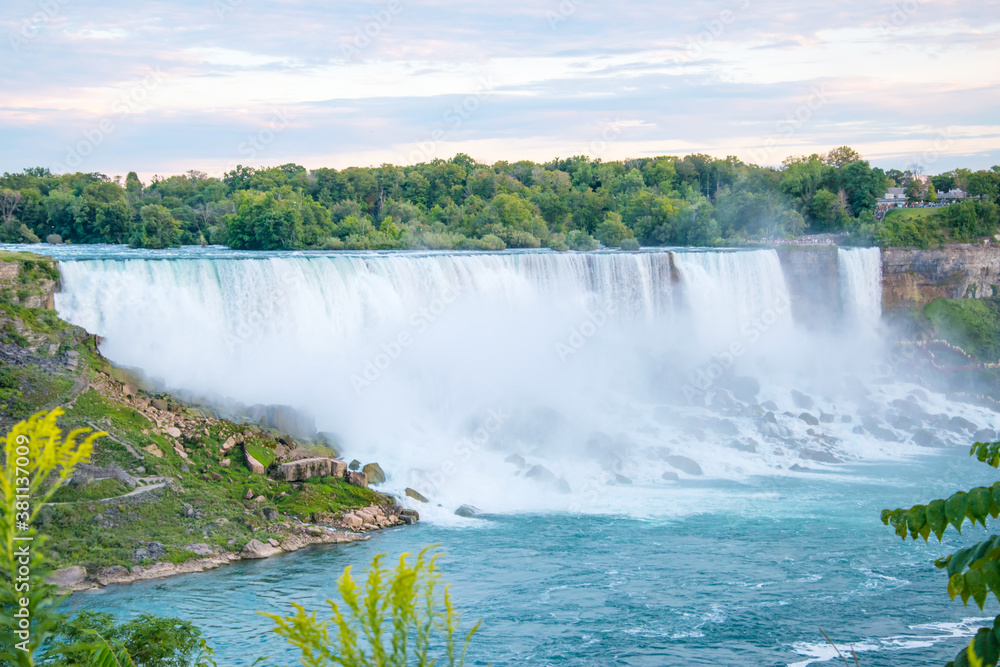Niagara falls between United States of America and Canada Niagara falls between United States of America and Canada