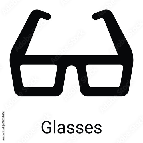 glasses icon vector illustration