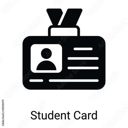 id card glyph icon