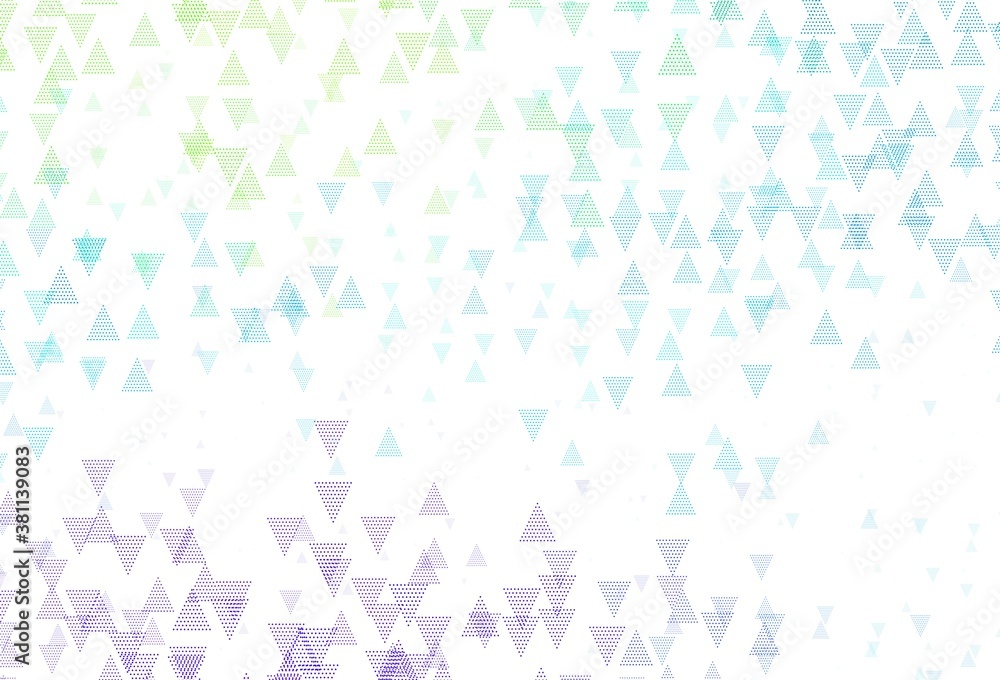 Light Blue, Green vector template with crystals, circles. Light Blue, Green vector template with crystals, circles.