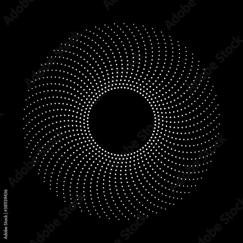 Design spiral dots backdrop