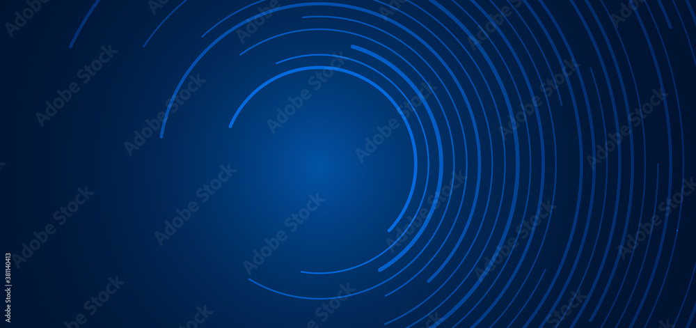 Abstract technology futuristic concept blue circular lines banner design connection Abstract technology futuristic concept blue circular lines banner design connection