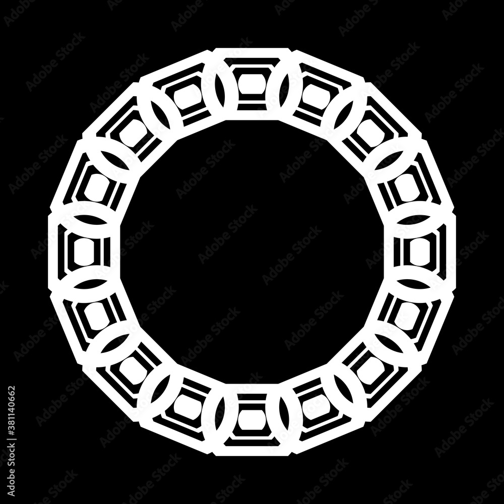 Naklejka premium Design monochrome decorative element