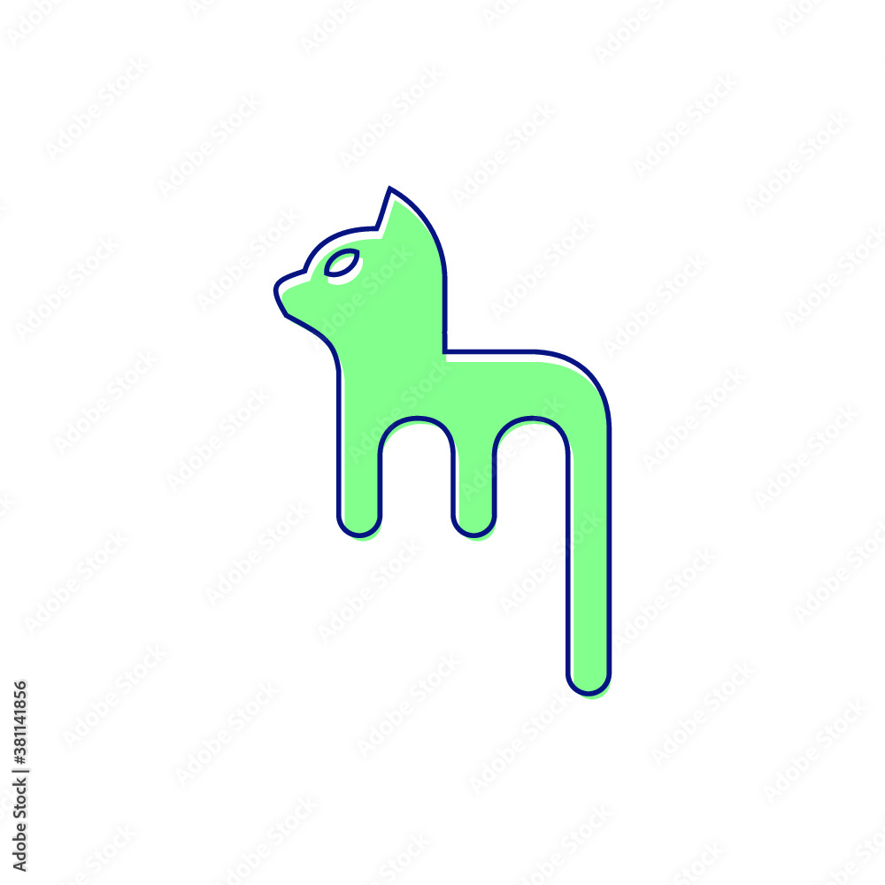 cat logo M cat vector icon illustrations cat logo M cat vector icon illustrations