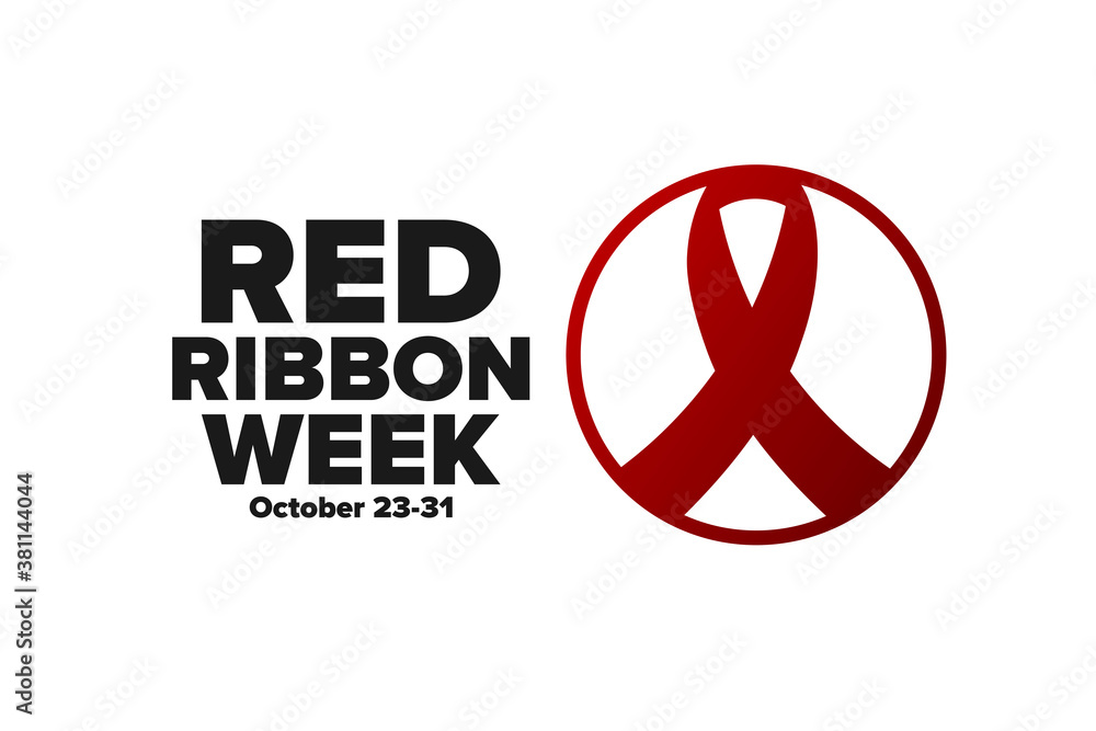 National Red Ribbon Week. October 2331. Holiday concept. Template for