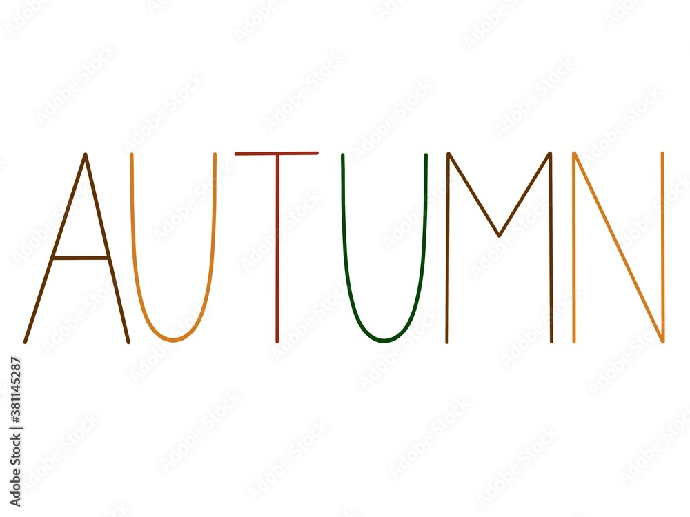 Autum Lettering Autum Lettering