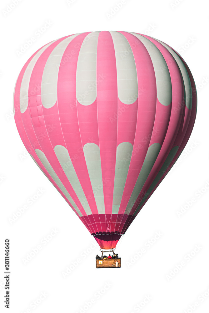 Fototapeta premium Pink and gray hot balloon