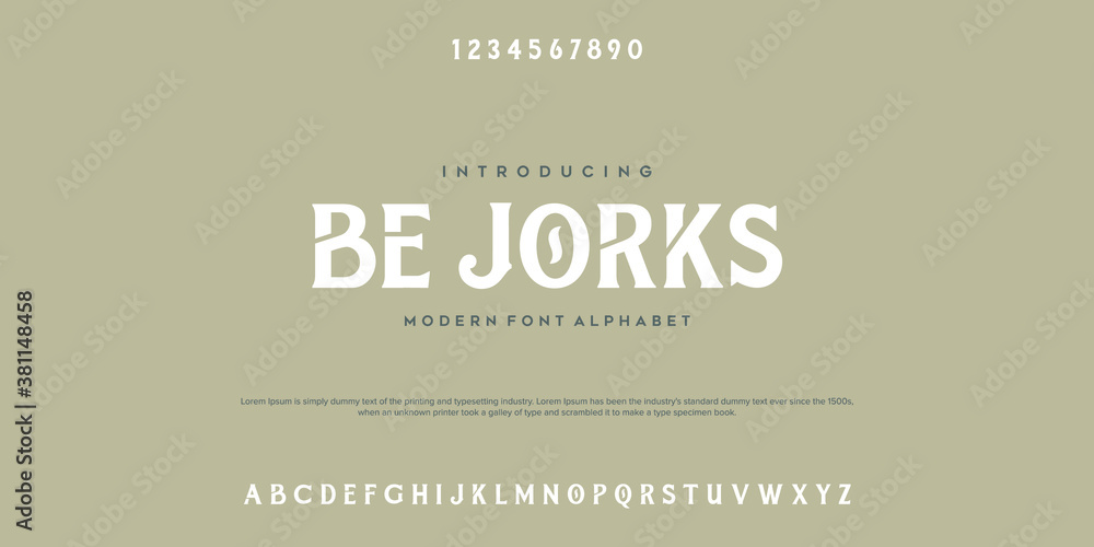 Fototapeta Elegant alphabet letters font with number. Classic Copper Lettering Minimal Fashion Designs. Uppercase typographic font. vector illustration