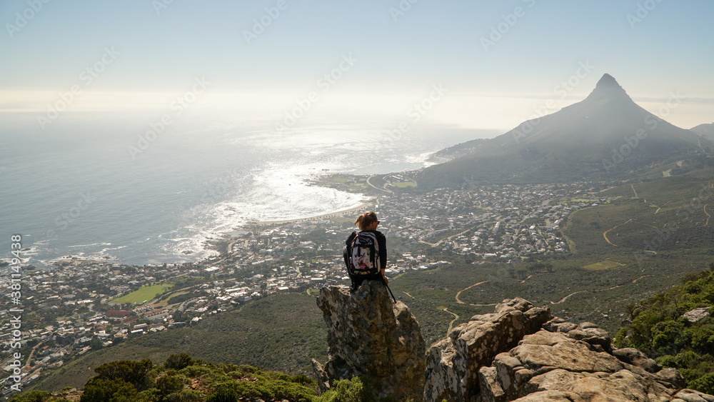 Hike to the Tranquility Crags along the Table Mountains of Cape Town, South Africa.