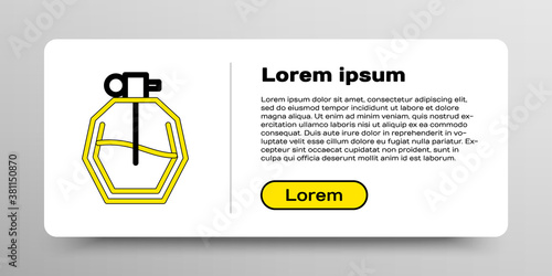 Line Perfume icon isolated on white background. Colorful outline concept. Vector.