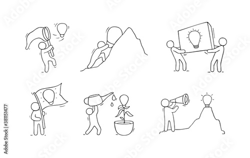 Cartoon lamp ideas with little people