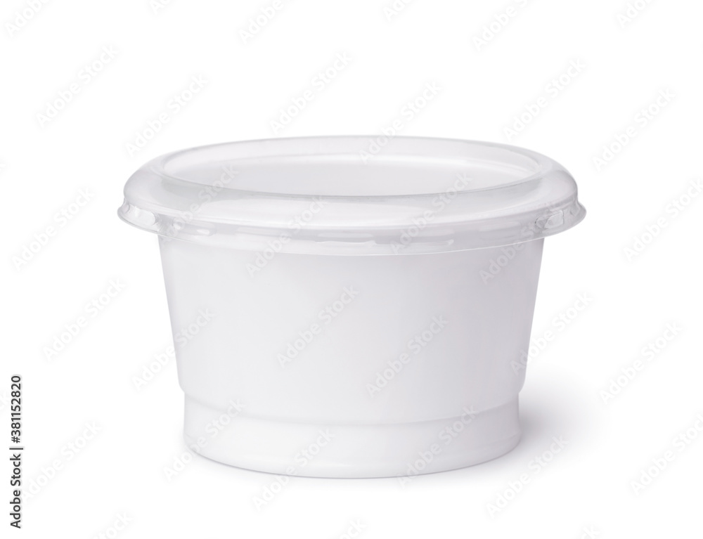 Blank disposable plastic dairy cup Blank disposable plastic dairy cup