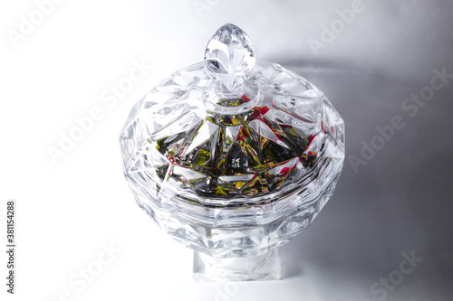 Crystal jar for candies and sweets