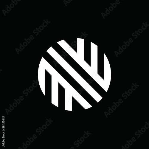 N logo alphabet vector circle icon illustrations