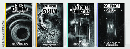 Vector banner background of abstract technology digital hi tech concept