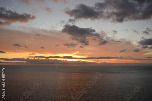 Sunset over the Amadores beach on the stunning island of Gran Canaria in Spain © ChrisOvergaard