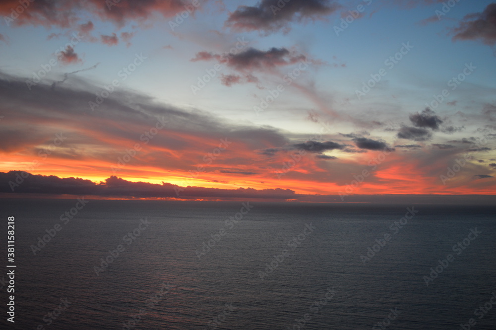 Sunset over the Amadores beach on the stunning island of Gran Canaria in Spain Sunset over the Amadores beach on the stunning island of Gran Canaria in Spain
