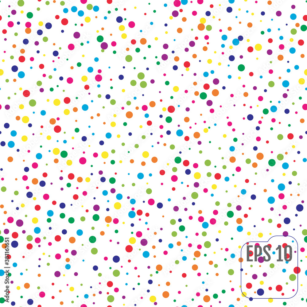 Seamless Pattern with Colorful polka dots Seamless Pattern with Colorful polka dots