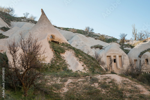 famous valley in Turkey called  valley of the pigeons. natural background photo