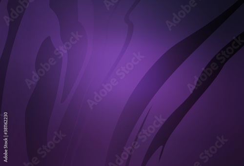 Dark Purple vector glossy abstract backdrop.